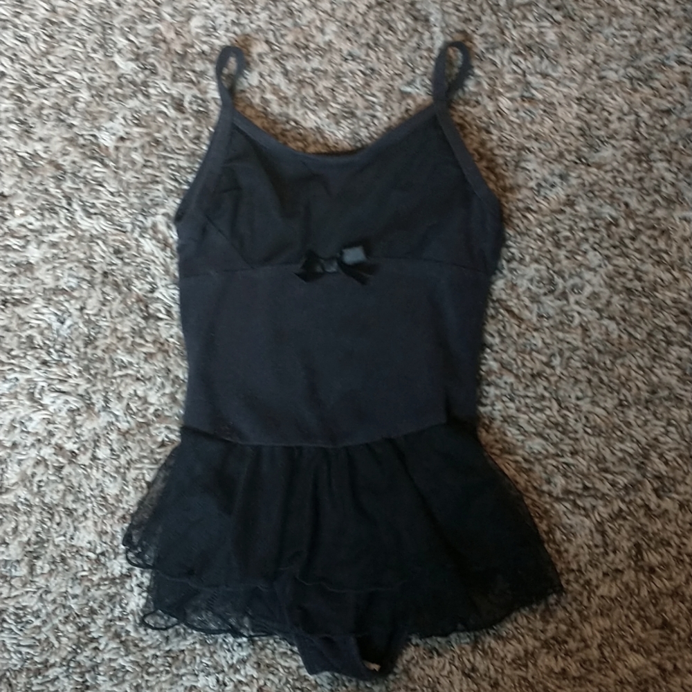 toddler girl black dance leotard